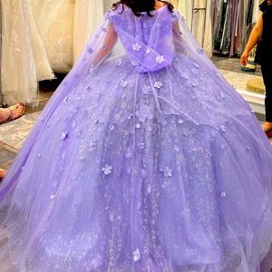 Gorgeous Quinceañera Gown. Cape not included but available on my closet